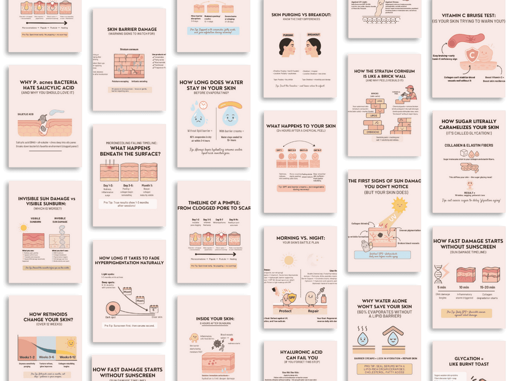 120+ Professional Skin Diagrams for Teaching, Marketing & Client Consultations